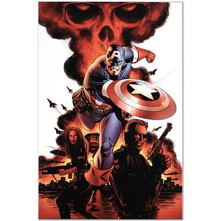 Marvel Comics "Captain America #1" Numbered Limited Edition Giclee on Canvas by Steve Epting with COA.
