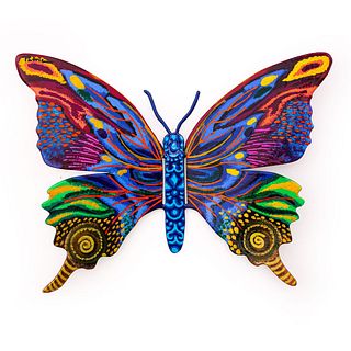 Patricia Govezensky- Original Painting on Cutout Steel "Butterfly"