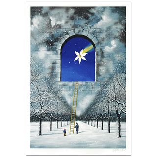 Rafal Olbinski, "Magical Transparency of Time" Limited Edition Hand Pulled Original Lithograph, Numbered and Hand Signed with Letter of Authenticity.