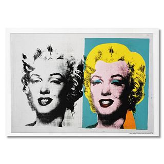 Andy Warhol (1928-1987), "Double Marilyn" Poster on Paper with Letter of Authenticity