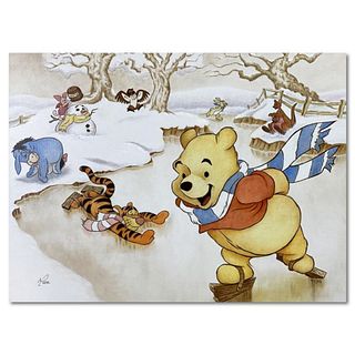 Mike Kupka "Snow Days" Limited Edition on Canvas from Disney Fine Art, Numbered 45/80 and Hand Signed with Letter of Authenticity