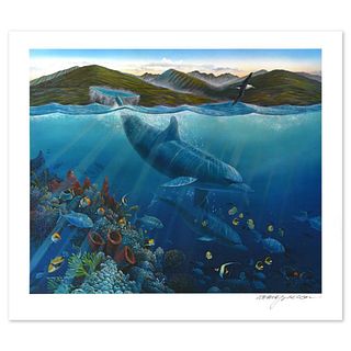 Robert Lyn Nelson, "Lahaina Sea Flight" Limited Edition Mixed Media, Numbered and Hand Signed with Letter of Authenticity.
