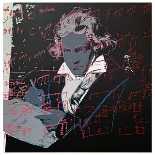 Andy Warhol "Beethoven" Limited Edition Silk Screen Print from Sunday B Morning.