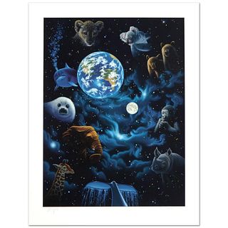 All the World's Children Limited Edition Serigraph by William Schimmel, Numbered and Hand Signed by the Artist. Comes with Certificate of Authenticity