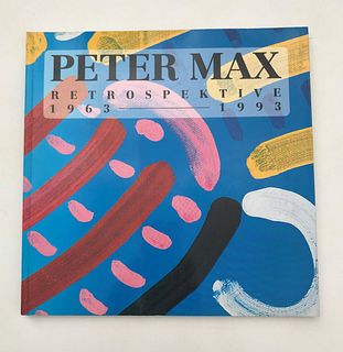 PETER MAX- VINTAGE PAPER BACK BOOK "RETROSPECTIVE 1963-1993"