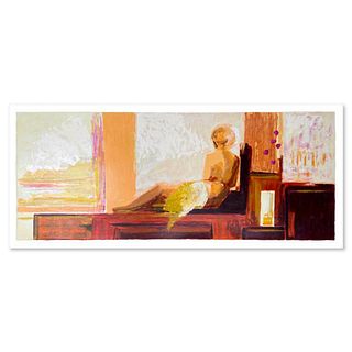 Adriana Naveh, "Relaxation" Hand Signed, Numbered Limited Edition Serigraph with Letter of Authenticity.