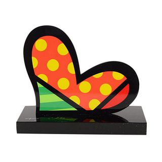 Britto "For You II" Hand Signed Limited Edition Sculpture; Authenticated.