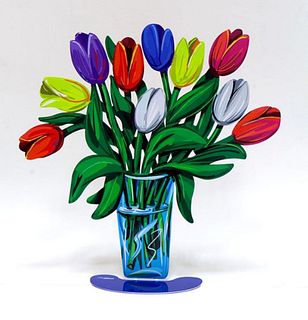 David Gershtein- Free Standing Sculpture "Tulips vase"