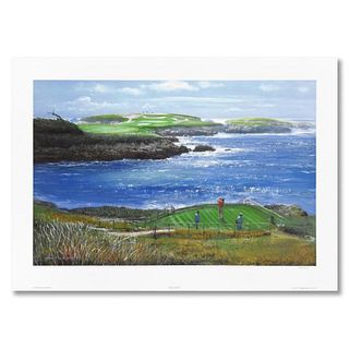 Peter Ellenshaw (1913-2007), "Cypress Point - Sixteenth Hole" Limited Edition Lithograph, Numbered and Hand Signed with Letter of Authenticity.