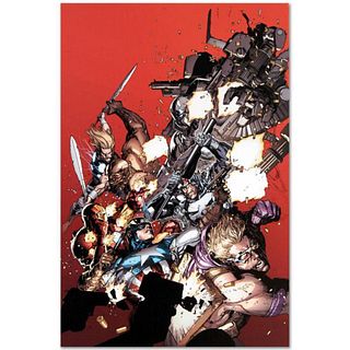 Marvel Comics "Ultimate Avengers vs. New Ultimates #1" Numbered Limited Edition Giclee on Canvas by Leinil Francis Yu with COA.