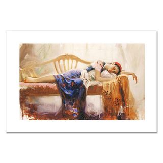 Pino (1939-2010), "At Rest" Hand Signed Limited Edition on Canvas with Certificate of Authenticity.