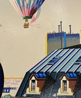 Hiro Yamagata- Limited Edition Serigraph "Hot Air Balloon"