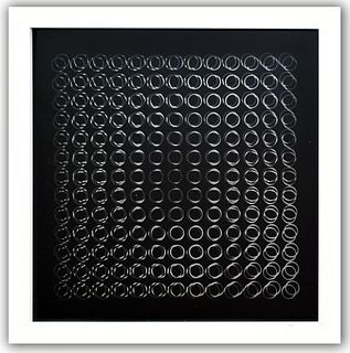 Victor Vasarely- 3D Wall Sculpture/object "Cinetiques"