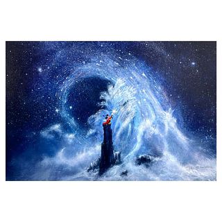 Peter Ellenshaw (1913-2007), "Mickey's Dream" Limited Edition on Canvas from Disney Fine Art, Numbered and Hand Signed with Letter of Authenticity