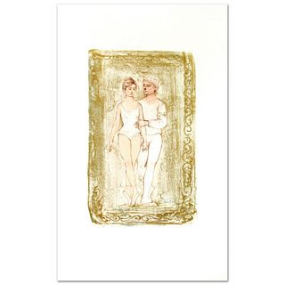 Prelude Limited Edition Lithograph by Edna Hibel (1917-2014), Numbered and Hand Signed with Certificate of Authenticity.
