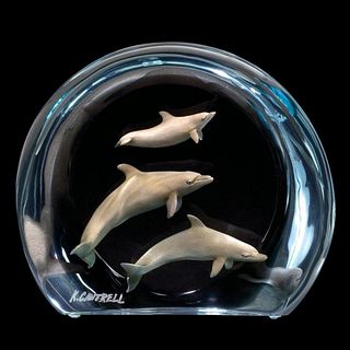Kitty Cantrell, "Aquatic Ballet" Limited Edition Mixed Media Lucite Sculpture with COA.