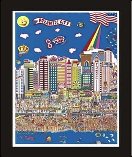 Al Schreiber- Hand signed and numbered 3D construction "Atlantic City"
