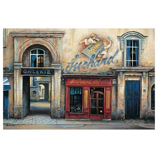 Alexander Borewko, "Galerie" Hand Signed Limited Edition Giclee on Canvas with Letter of Authenticity.