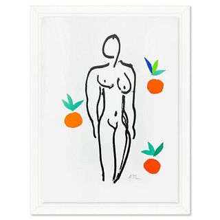 Henri Matisse 1869-1954 (After), "Le Nu aux oranges" Framed Limited Edition Lithograph with Certificate of Authenticity.