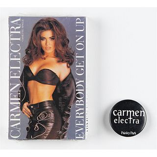 Carmen Electra &#39;Everybody Get On Up&#39; Cassette and Promo Pin