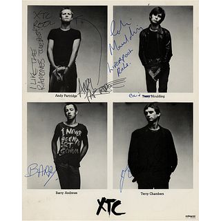 XTC Signed Photograph
