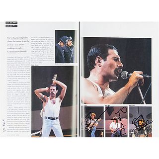 Live Aid Multi-Signed Book with Queen, David Bowie, Elton John, and more