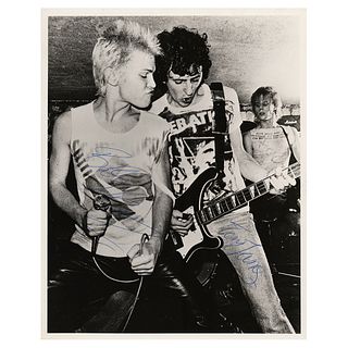 Billy Idol and Tony James Signed Photograph