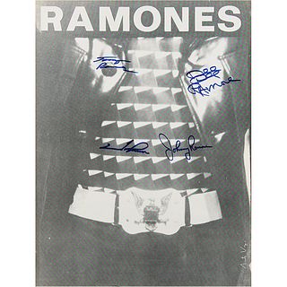 The Ramones Signed Arturo Vega Poster