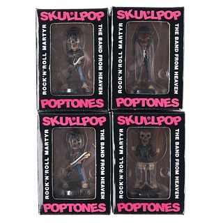 Ramones Complete Set of (4) Skullpop Poptones Figures