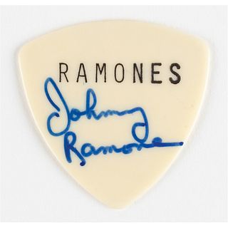 Johnny Ramone Signed Guitar Pick