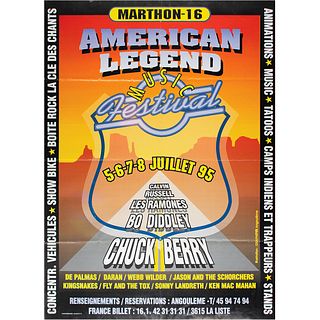 Johnny Ramone&#39;s 1995 American Legend Music Festival Poster