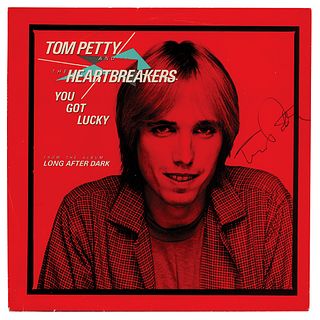 Tom Petty Signed 45 RPM Record Sleeve