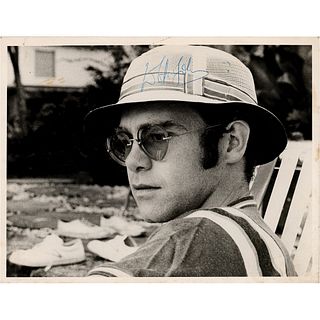 Elton John Signed Photograph
