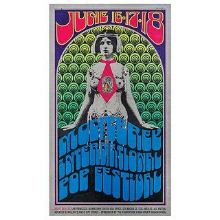 Monterey International Pop Festival 1967 Rare Original Poster
