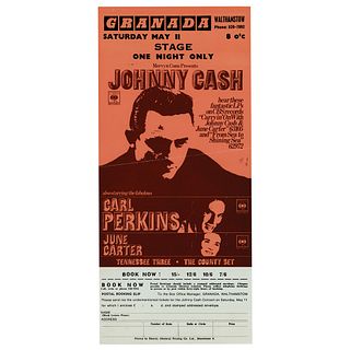 Johnny Cash 1968 Granada Cinema (Walthamstow) Handbill