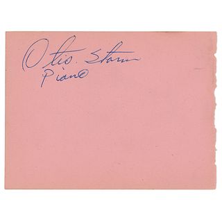 Otis Spann Signature