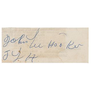 John Lee Hooker Signature (1964)