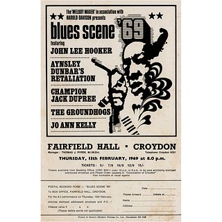 John Lee Hooker &#39;Blues Scene &lsquo;69&#39; Handbill