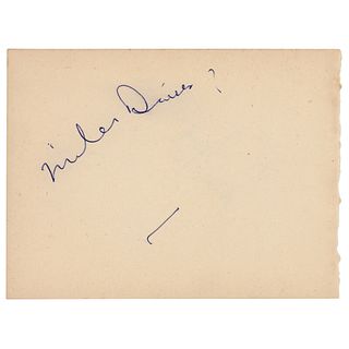 Miles Davis Signature
