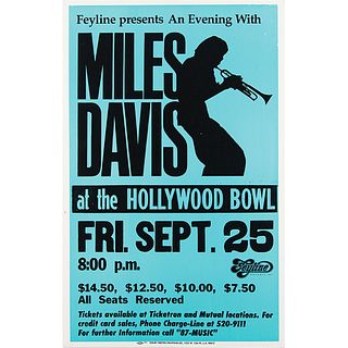 Miles Davis 1981 Hollywood Bowl Concert Poster
