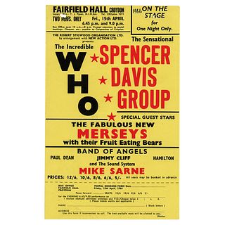The Who 1966 Fairfield Hall (Croydon) Handbill