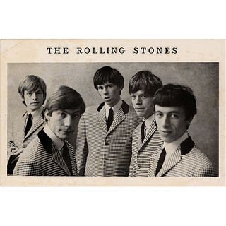 Rolling Stones 1963 Promotional Card
