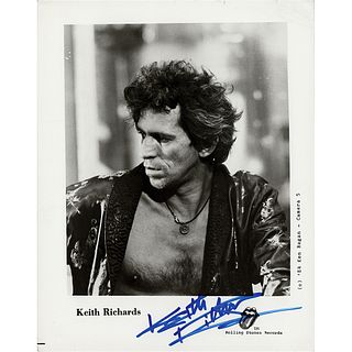 Keith Richards Signed Photograph