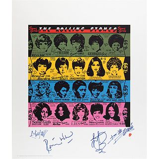 Rolling Stones Signed Oversized Print