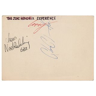 Jimi Hendrix Experience: Redding, Chandler, and Stickells Signatures (1967)