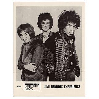 Jimi Hendrix Experience 1967 Tracks Records Promotional Card