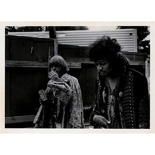 Jimi Hendrix and Brian Jones Original Photograph