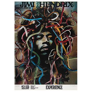 Jimi Hendrix Experience Limited Edition Poster Signed by Gunther Kieser