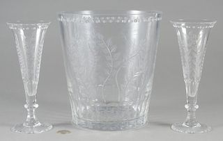 William Yeoward "Fern" Ice Bucket & 2 Flutes