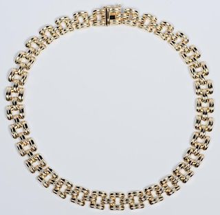14K Italian Collar Necklace, 32.9 g.